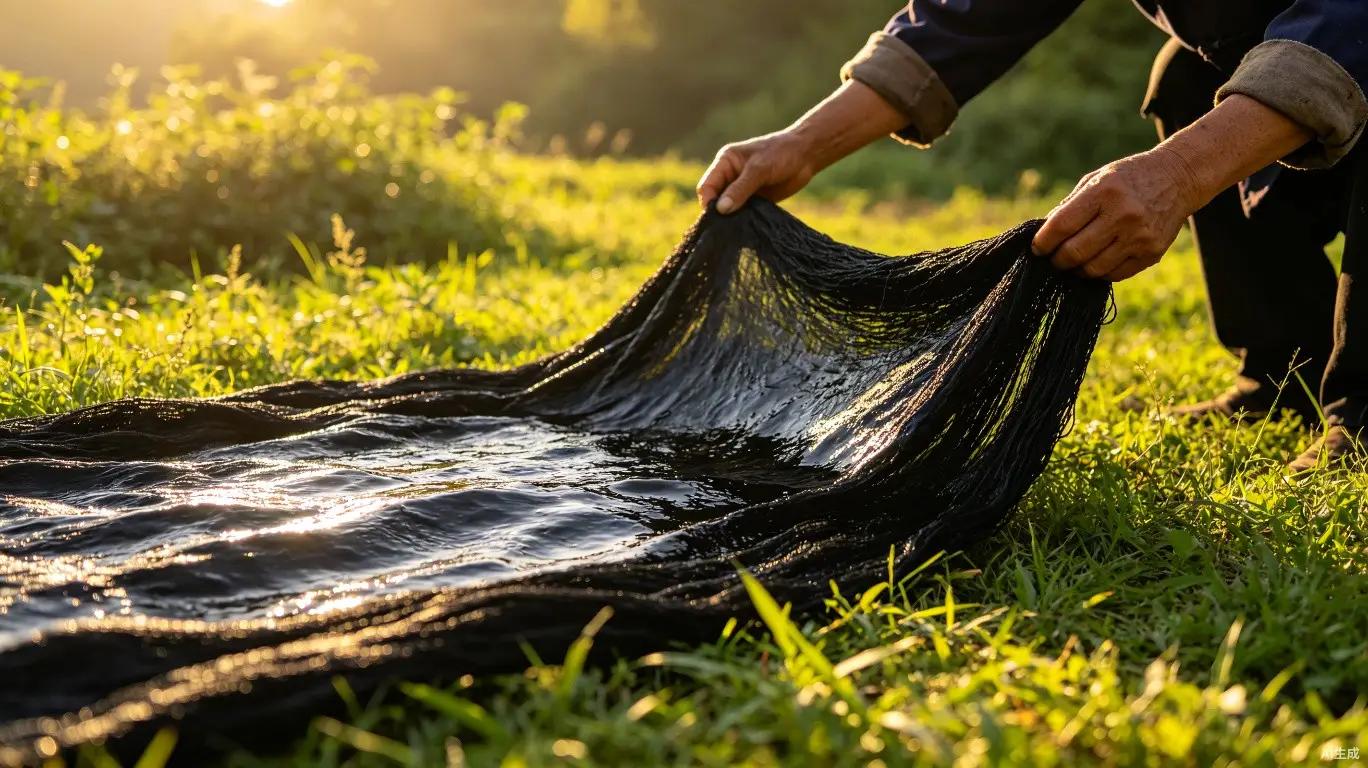 Sun-drying Xiangyunsha silk